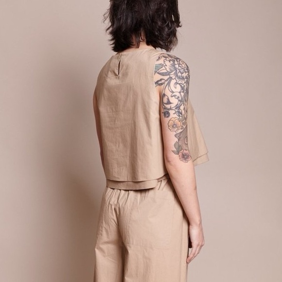 Apiece Apart Agnes Top Khaki - Picture 4 of 5